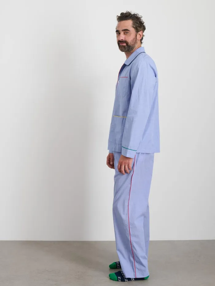 P039jimmies Sleep Shirt In Solid Men Alex Mill Pajamas Slippers