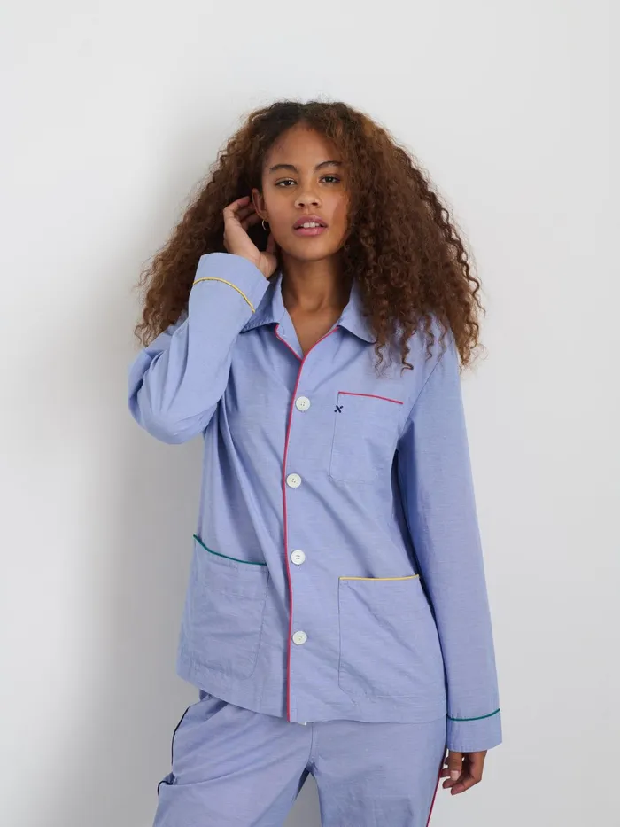 P039jimmies Sleep Shirt In Solid Men Alex Mill Pajamas Slippers