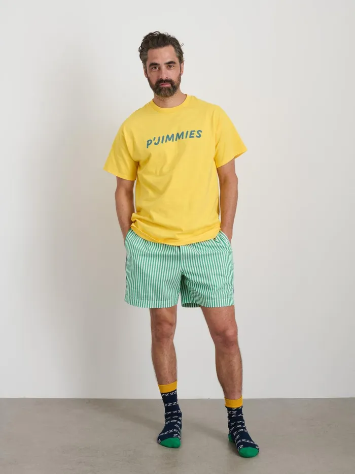 P039jimmies Sleep Tee Yellow Women Alex Mill Pajamas Slippers