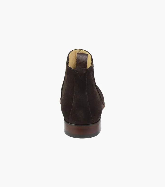 Palermo Plain Toe Gore Boot Brown Suede Men Florsheim Dress Shoes