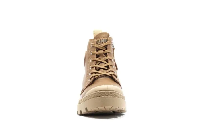 PALLADIUM PALLABASE LEATHER Dear Brown Women Boots PALLADIUM PALLABASE LEATHER Dear Brown Women Boots