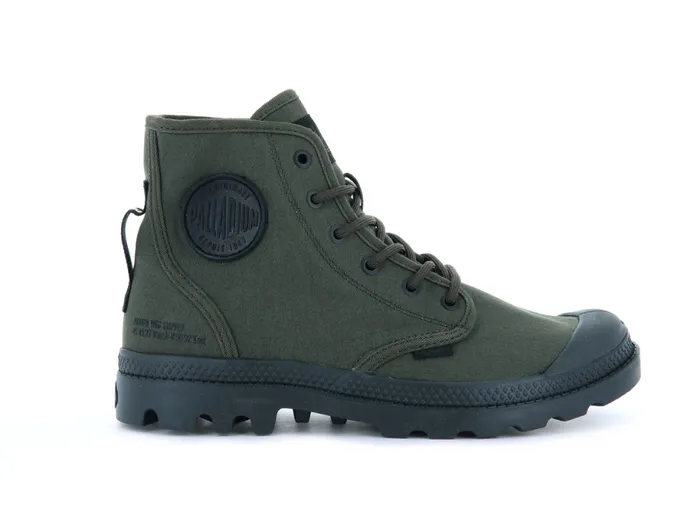 PALLADIUM PAMPA HI HTG SUPPLY Olive Night Men Boots