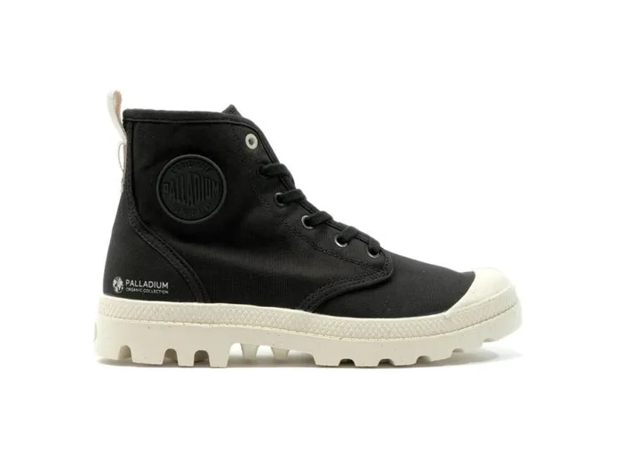 PALLADIUM PAMPA HI ZIP ORGANIC Black Kids Boots