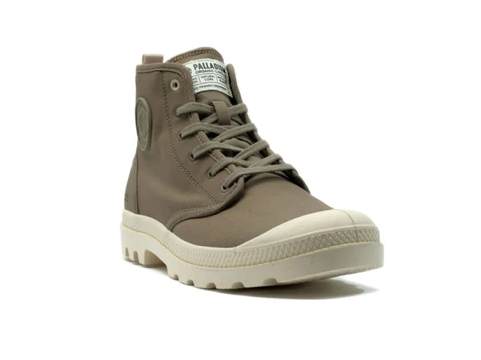 PALLADIUM PAMPA HI ZIP ORGANIC Dusky Green Kids Boots PALLADIUM PAMPA HI ZIP ORGANIC Dusky Green Kids Boots