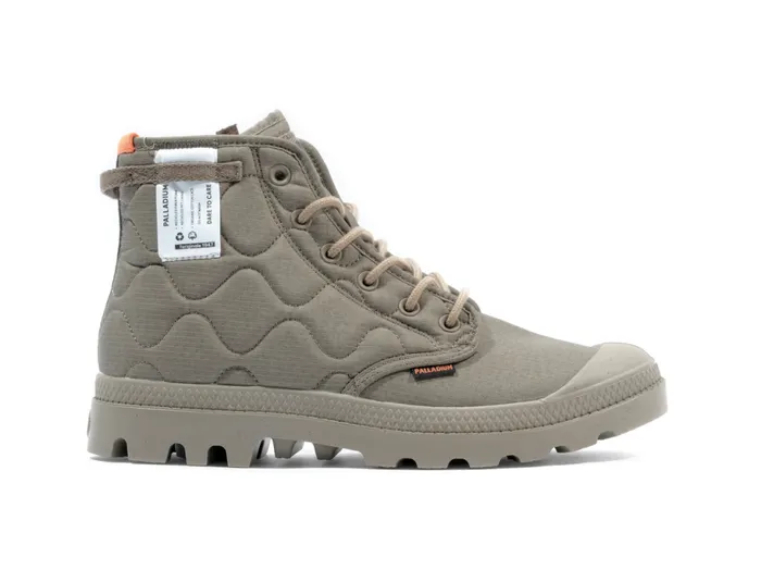 PALLADIUM PAMPA REQUILTED Military Olive Kids Boots