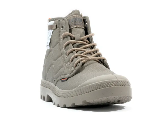 PALLADIUM PAMPA REQUILTED Military Olive Kids Boots PALLADIUM PAMPA REQUILTED Military Olive Kids Boots
