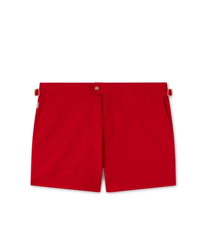 Pants and Shorts Men TOM FORD COMPACT POPLIN SWIM SHORT Bright Red