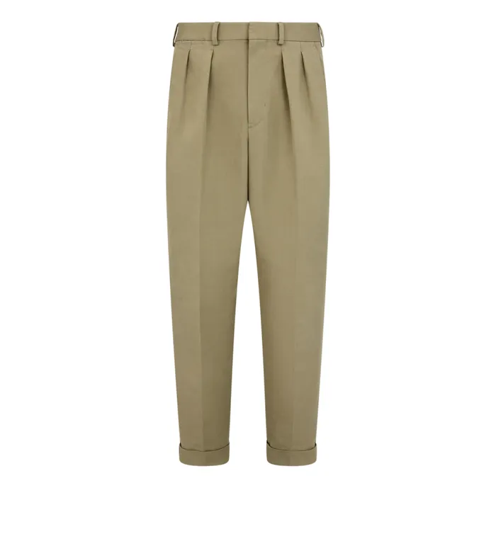 Pants and Shorts Men TOM FORD COTTON SATIN SEMI SARTORIAL PANT