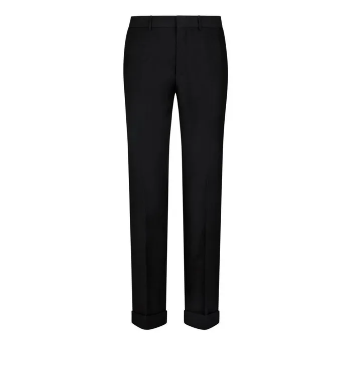 Pants and Shorts Men TOM FORD ORGANZA SILK POPLIN ATTICUS TROUSER Black