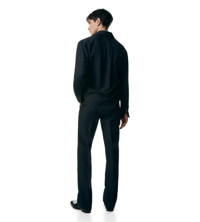Pants and Shorts Men TOM FORD ORGANZA SILK POPLIN ATTICUS TROUSER Black Pants and Shorts Men TOM FORD ORGANZA SILK POPLIN ATTICUS TROUSER Black