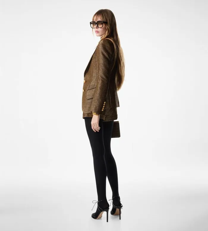 Pants and Shorts Women TOM FORD METALLIC SILK BLEND BOUCLE039 TAILORED SHORTS Multi Olive Pants and Shorts Women TOM FORD METALLIC SILK BLEND BOUCLE039 TAILORED SHORTS Multi Olive