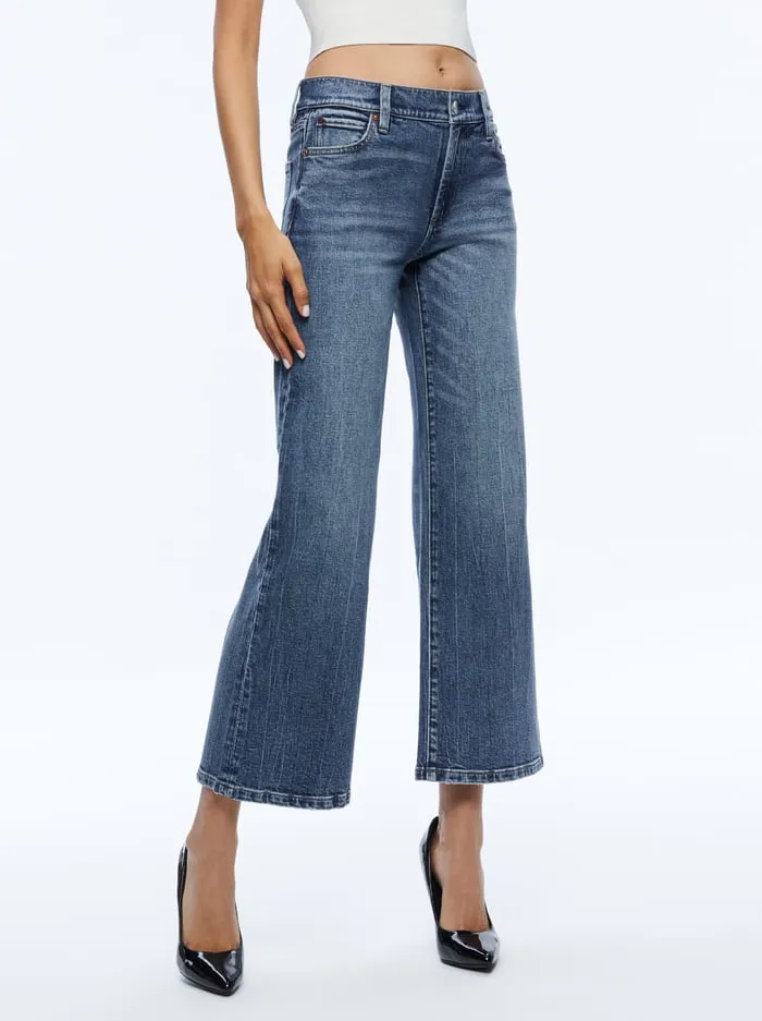 Pants Women Alice Olivia Roxie Jean Brooklyn Blue