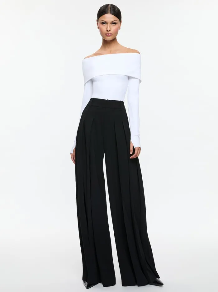 Pants Women Alice Olivia Simon Trouser Black