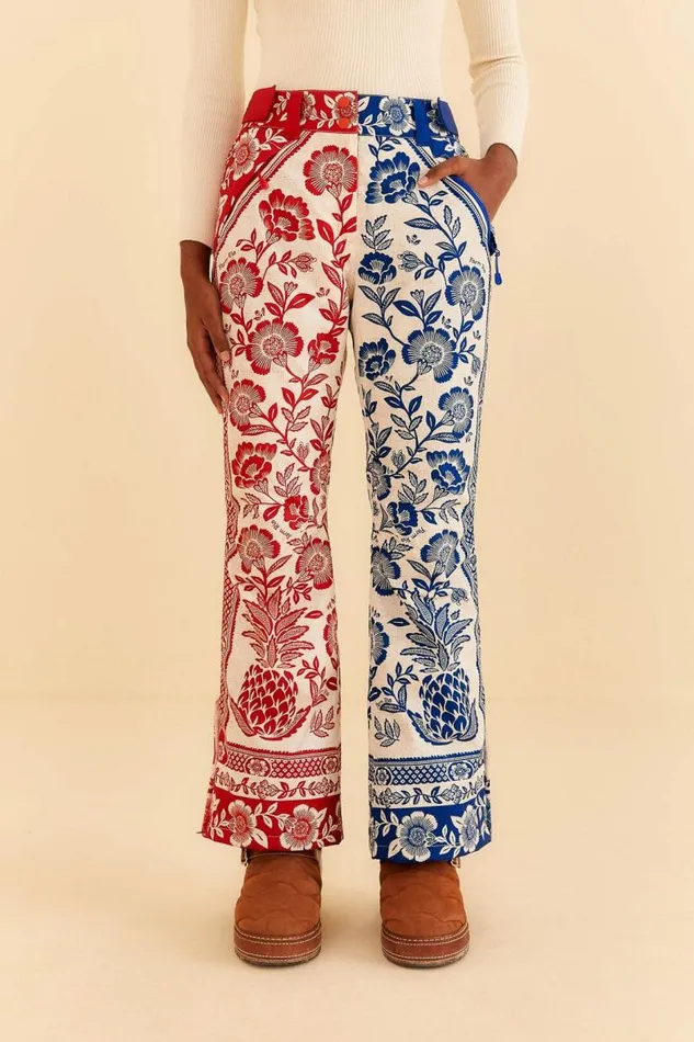 Pants Women FARM Rio Mixed Pineapple Garden Ski Pants