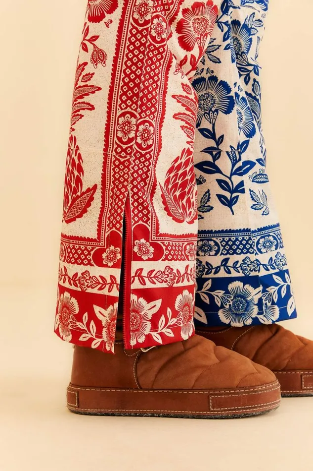 Pants Women FARM Rio Mixed Pineapple Garden Ski Pants