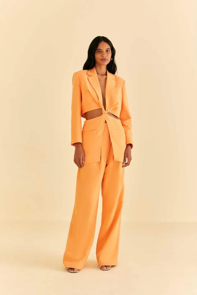Pants Women FARM Rio Peach Low Waisted Pants