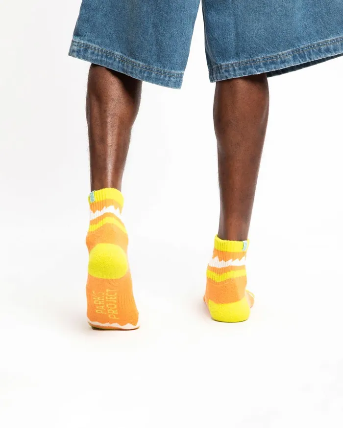 Parks Project X Shrooms In Bloom Hiking Sock 2 Pack Pinknaturalorange MenWomen Merrell Socks