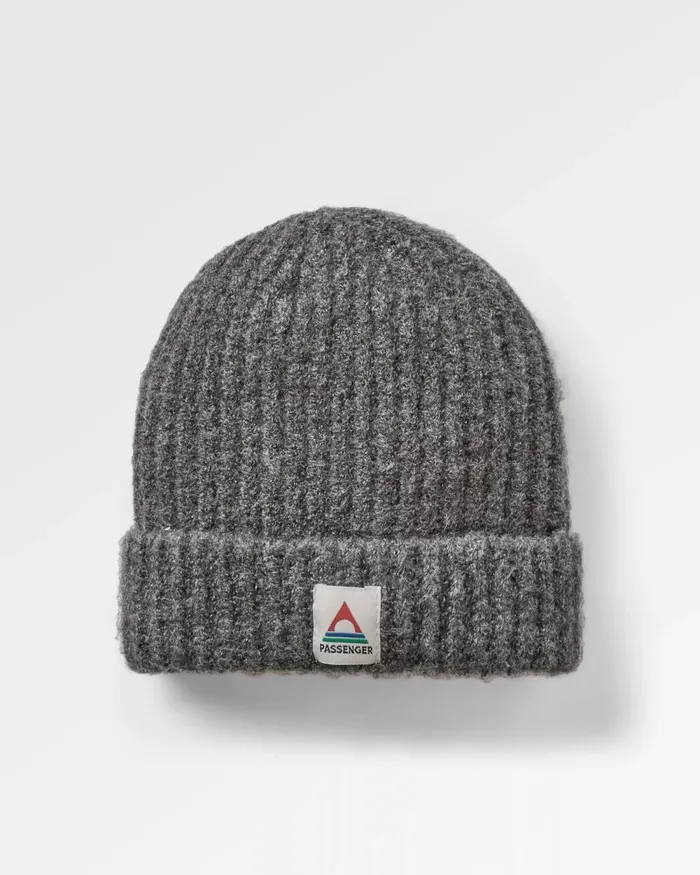 Passenger Beanies WomenMen Redwood Fleece Lined Recycled Beanie Grey Grey