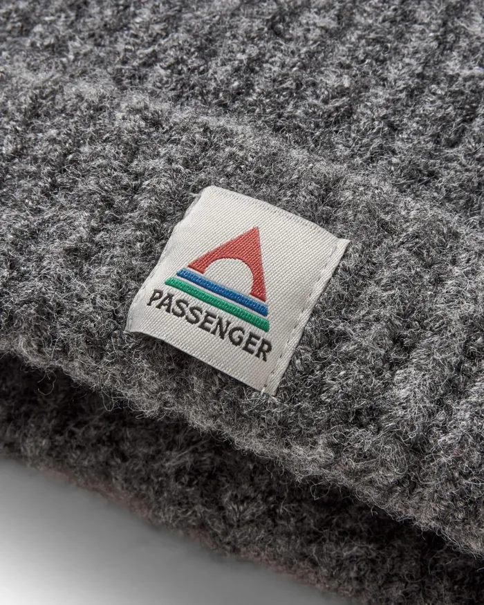 Passenger Beanies WomenMen Redwood Fleece Lined Recycled Beanie Grey Grey