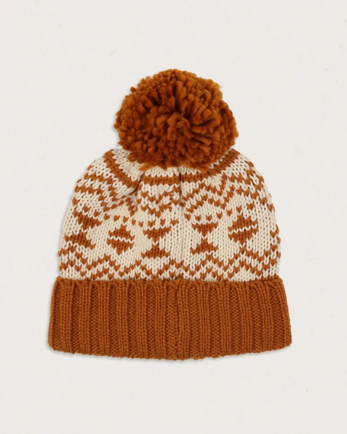 Passenger Beanies WomenMen West Coast Recycled Bobble Hat Glazed Ginger Glazed Ginger