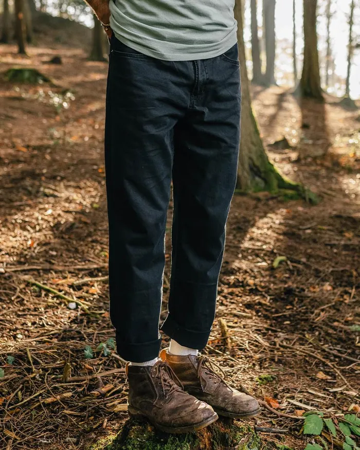 Passenger Bottoms Men 365 5 Pocket Trouser Black Black