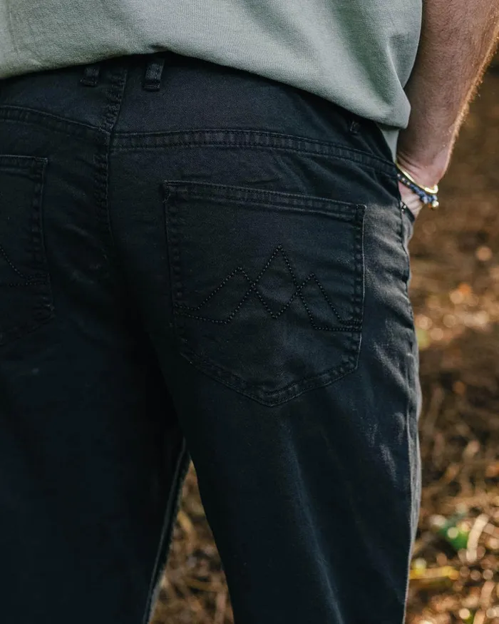 Passenger Bottoms Men 365 5 Pocket Trouser Black Black