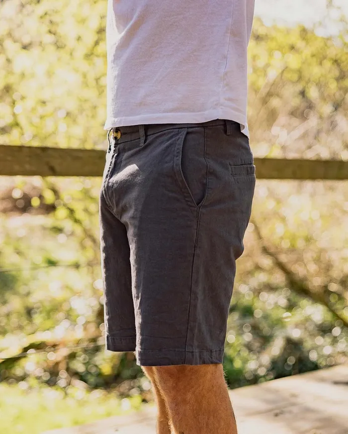 Passenger Bottoms Men 365 Organic Cotton Shorts Charcoal Charcoal