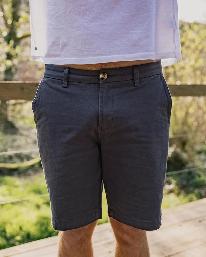 Passenger Bottoms Men 365 Organic Cotton Shorts Charcoal Charcoal