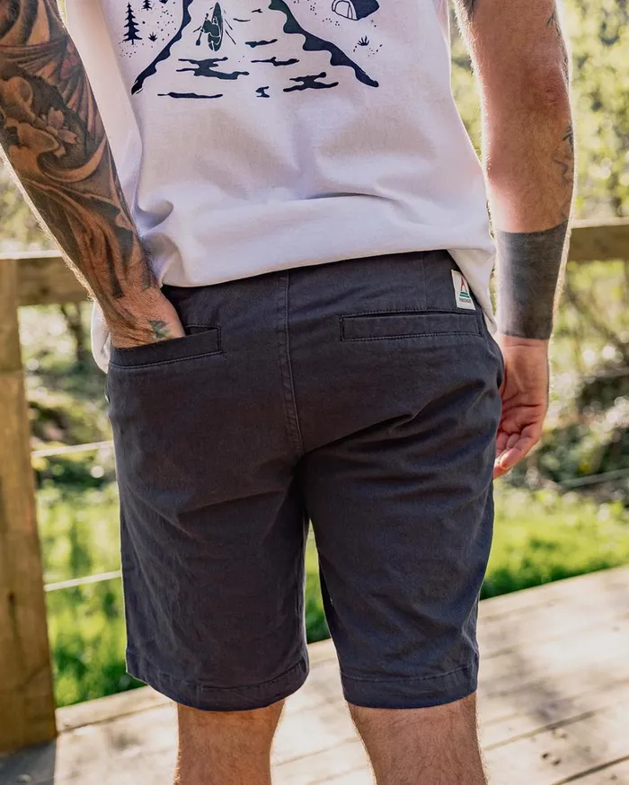 Passenger Bottoms Men 365 Organic Cotton Shorts Charcoal Charcoal