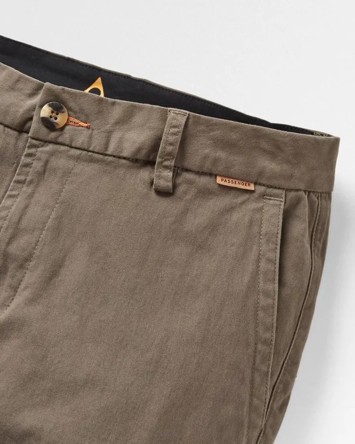 Passenger Bottoms Men 365 Organic Cotton Trouser Dusty Olive Dusty Olive