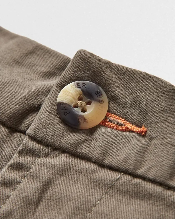 Passenger Bottoms Men 365 Organic Cotton Trouser Dusty Olive Dusty Olive