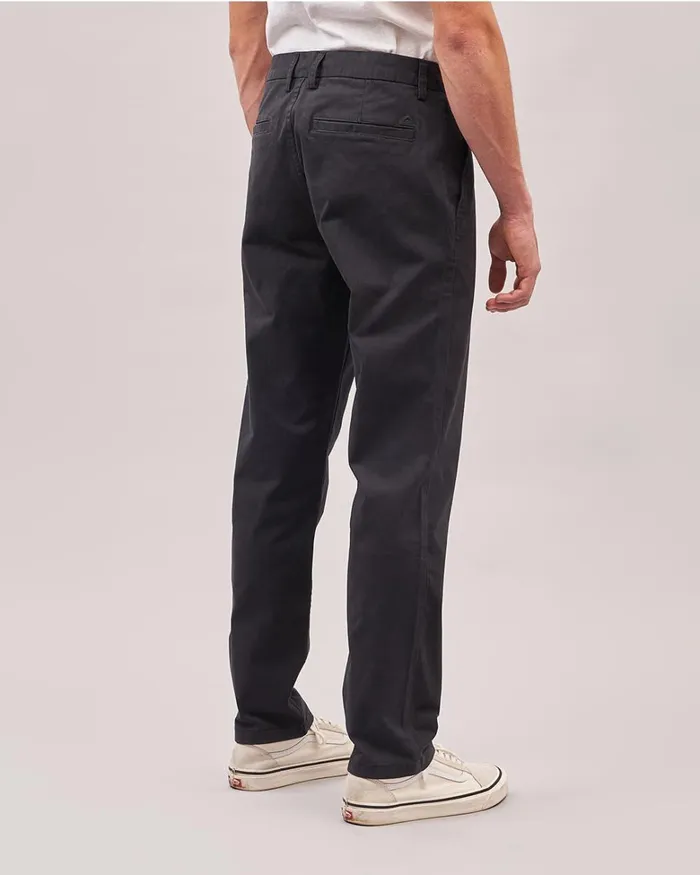 Passenger Bottoms Men 365 Organic Cotton Trouser Faded Black Faded Black