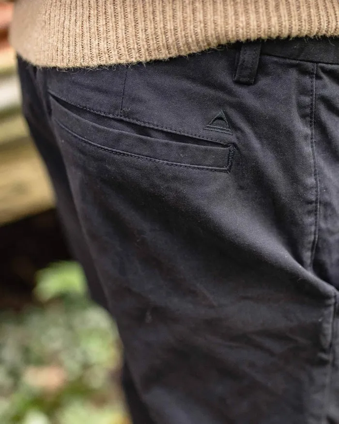 Passenger Bottoms Men 365 Organic Cotton Trouser Faded Black Faded Black