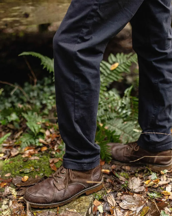 Passenger Bottoms Men 365 Organic Cotton Trouser Faded Black Faded Black