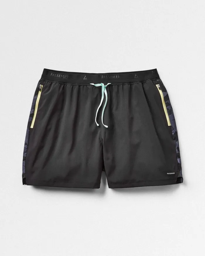 Passenger Bottoms Men Exploration Trail Recycled Shorts Black Black