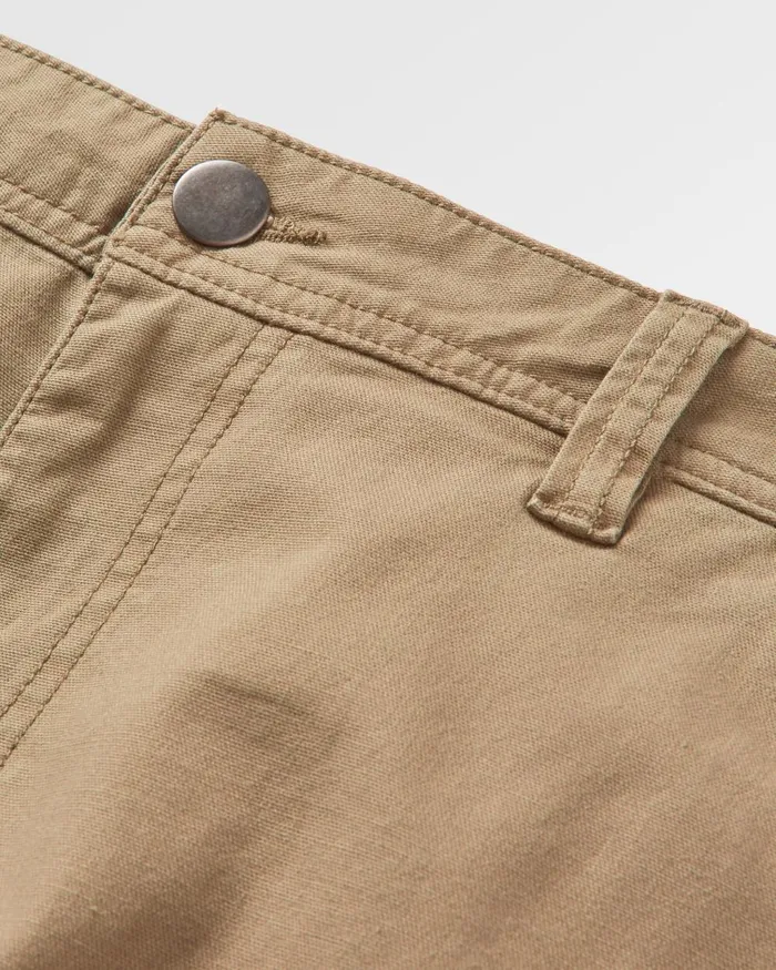 Passenger Bottoms Men Vantage Organic Cotton Canvas Trouser Biscuit Biscuit