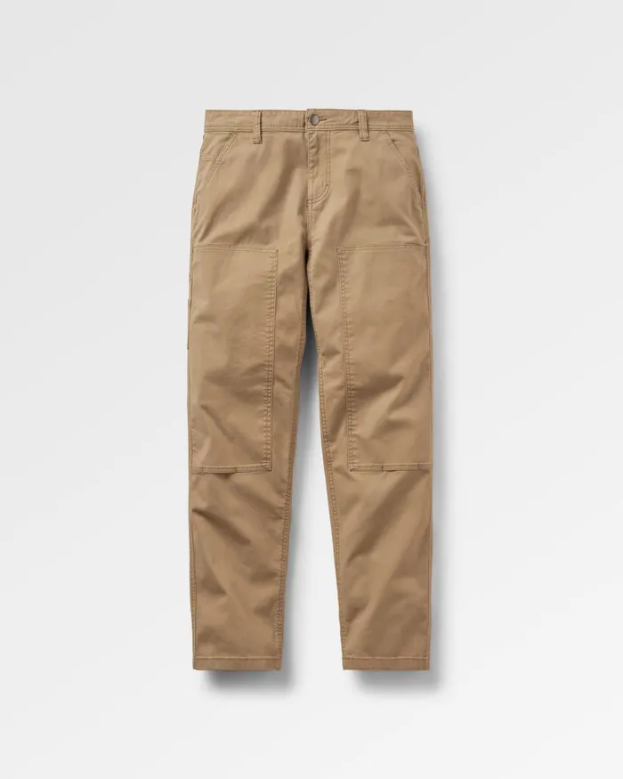 Passenger Bottoms Men Vantage Organic Cotton Canvas Trouser Biscuit Biscuit