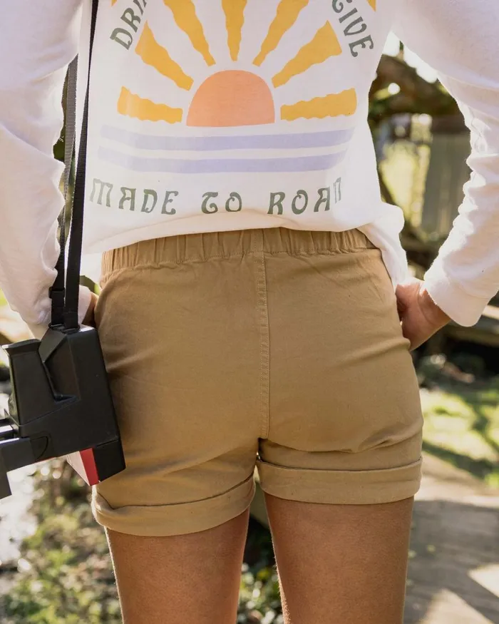 Passenger Bottoms Women Carriso Organic Cotton Shorts Biscuit Biscuit