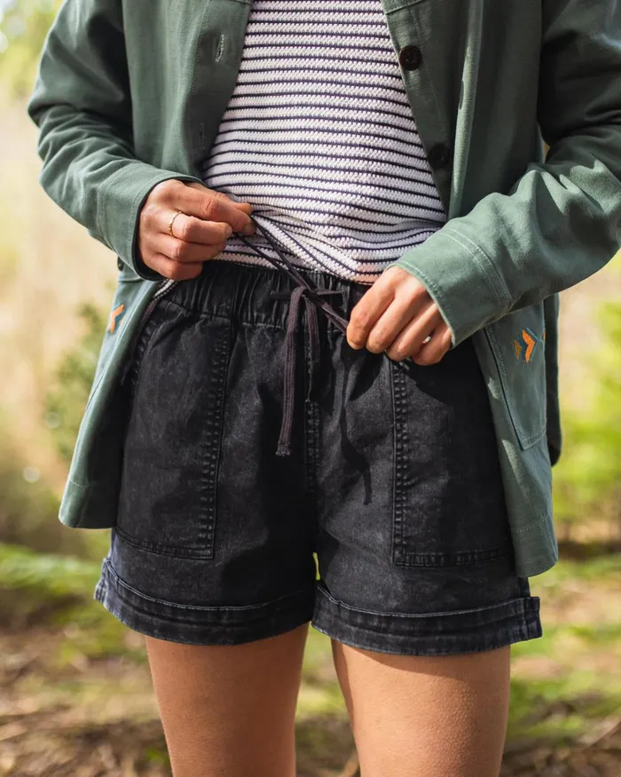 Passenger Bottoms Women Carriso Organic Cotton Shorts Black Black