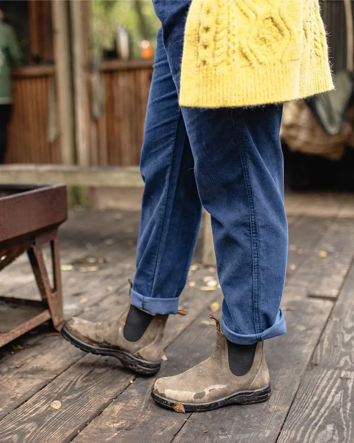 Passenger Bottoms Women Compass Recycled Corduroy Trouser Dark Denim Dark Denim