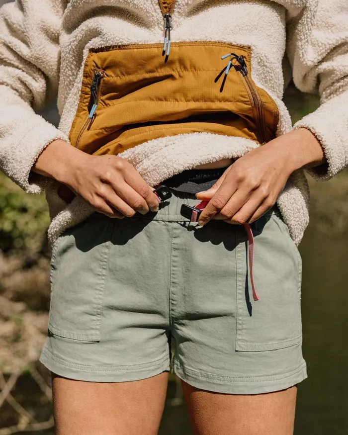 Passenger Bottoms Women Del Sur Organic Cotton Short Pistachio Pistachio