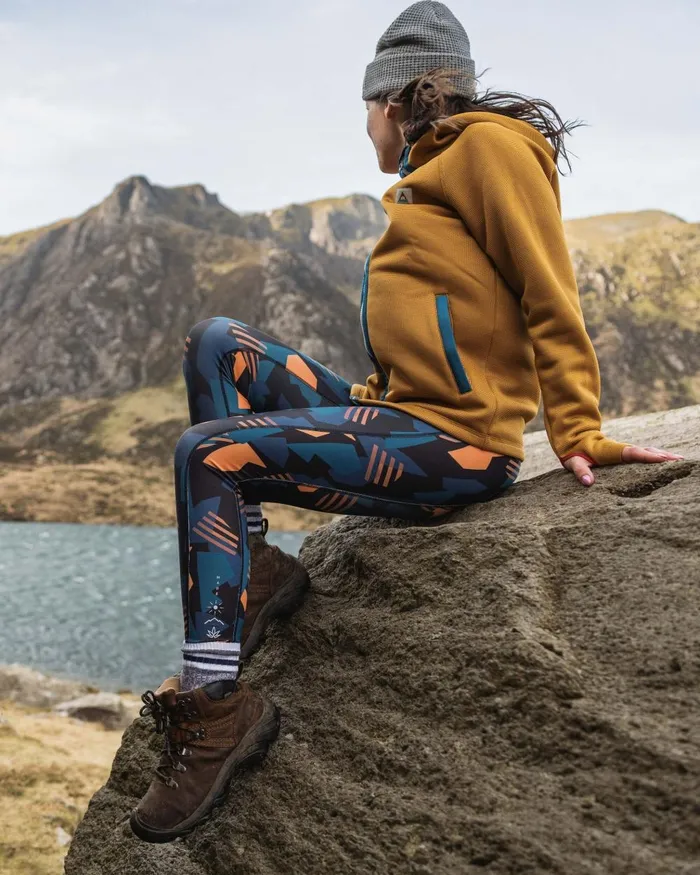 Passenger Bottoms Women Fresh Air 20 Recycled Leggings Apricot Camo Apricot Camo