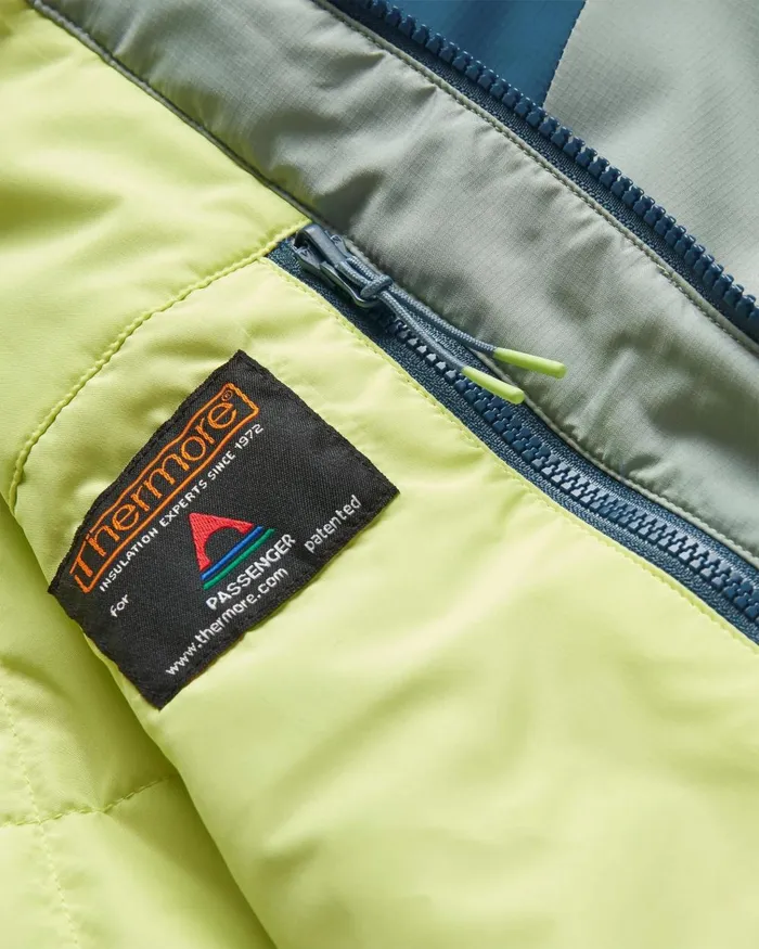 Passenger Jackets Men Daybreak Light Recycled Thermore Insulated Jacket PistachioBlue Steel Pistachioblue Steel