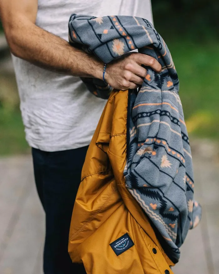 Passenger Jackets Men Journey Recycled Reversible Jacket Golden Brown Golden Brown