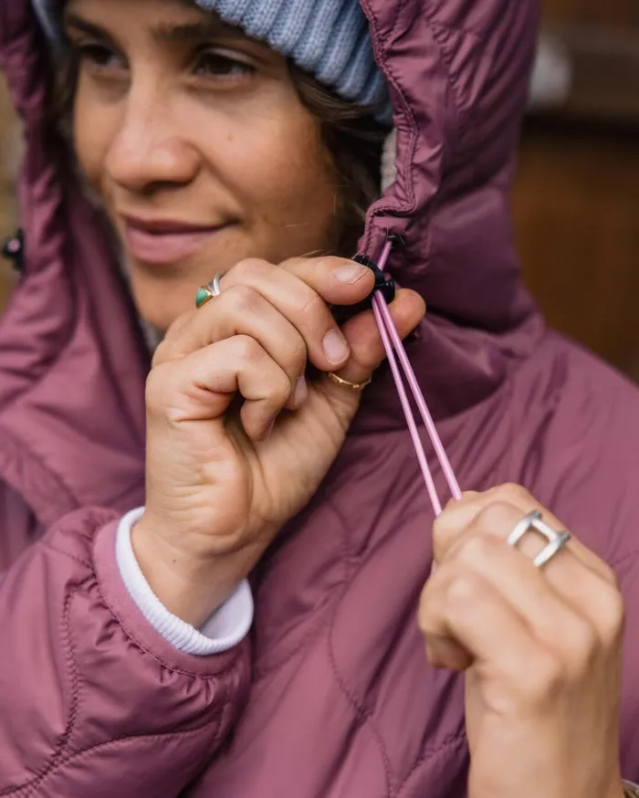Passenger Jackets Women Earthy Recycled Sherpa Lined Insulated Jacket Crushed Berry Crushed Berry