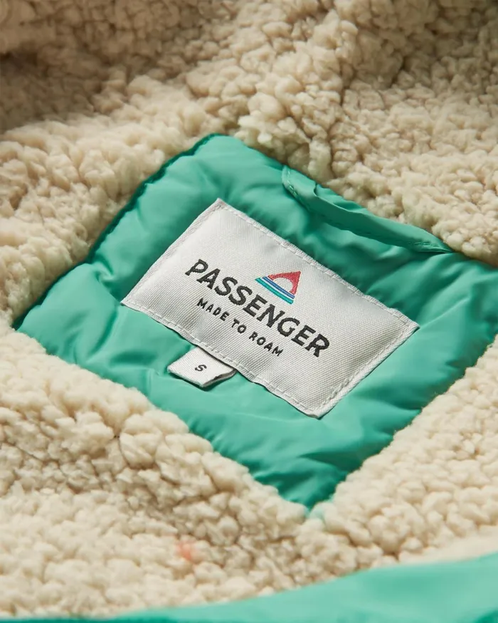 Passenger Jackets Women Earthy Recycled Sherpa Lined Insulated Jacket Green Spruce Green Spruce