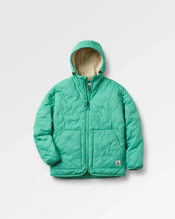 Passenger Jackets Women Earthy Recycled Sherpa Lined Insulated Jacket Green Spruce Green Spruce