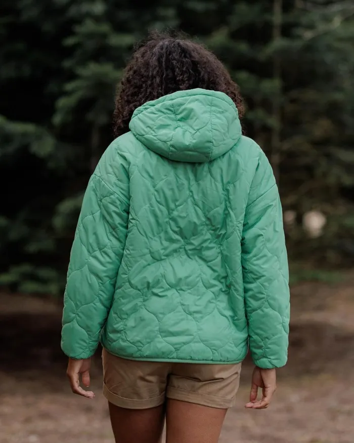 Passenger Jackets Women Earthy Recycled Sherpa Lined Insulated Jacket Green Spruce Green Spruce