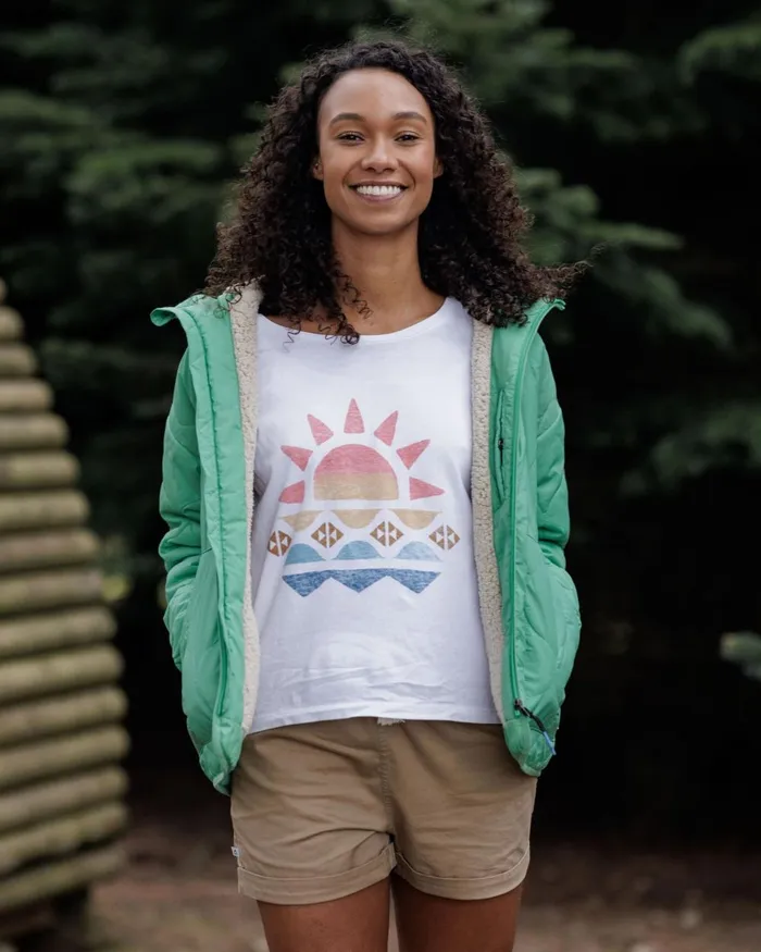 Passenger Jackets Women Earthy Recycled Sherpa Lined Insulated Jacket Green Spruce Green Spruce