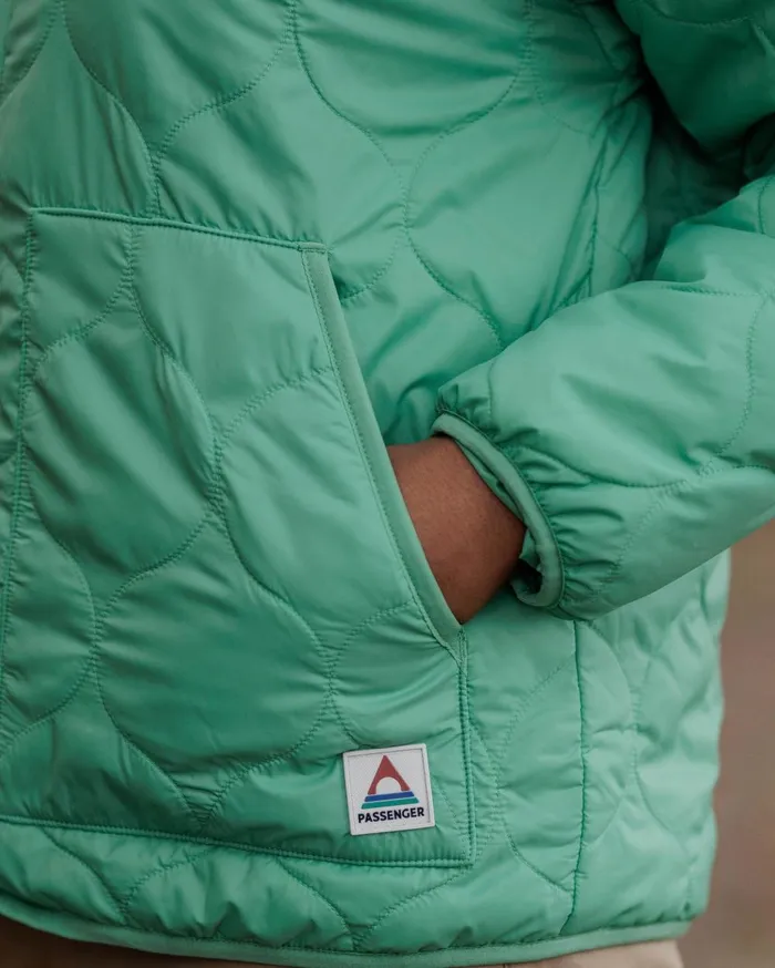 Passenger Jackets Women Earthy Recycled Sherpa Lined Insulated Jacket Green Spruce Green Spruce
